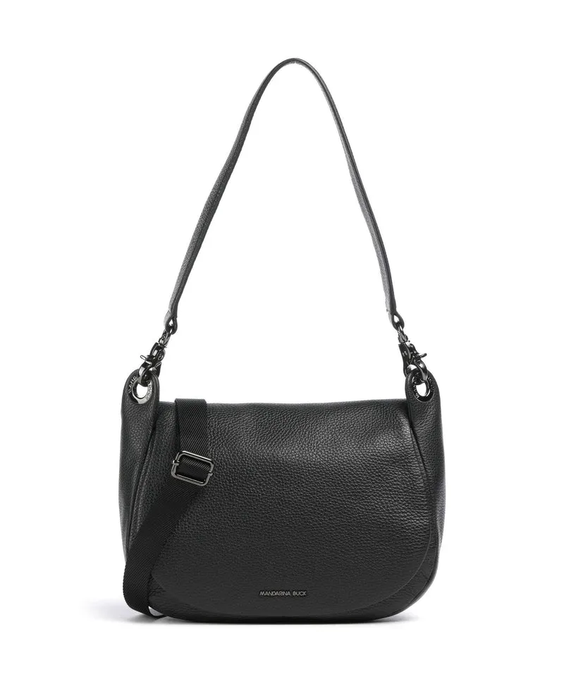 Mandarina Duck Mellow Leather Schultertasche nero