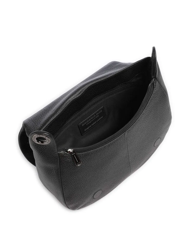 Mandarina Duck Mellow Leather Schultertasche nero