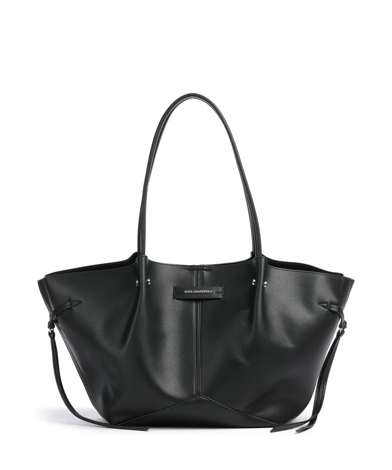 Karl Lagerfeld K/Pierced Medium Shopper black nickel