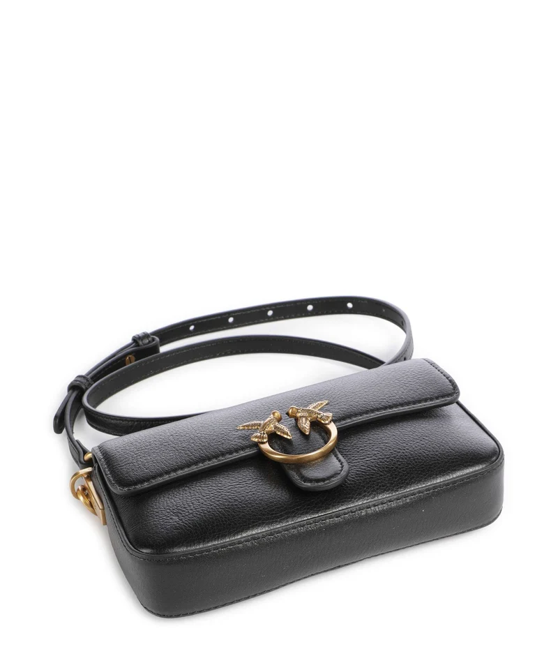Pinko Love One Baby Slouchy Umhängetasche nero/antique gold