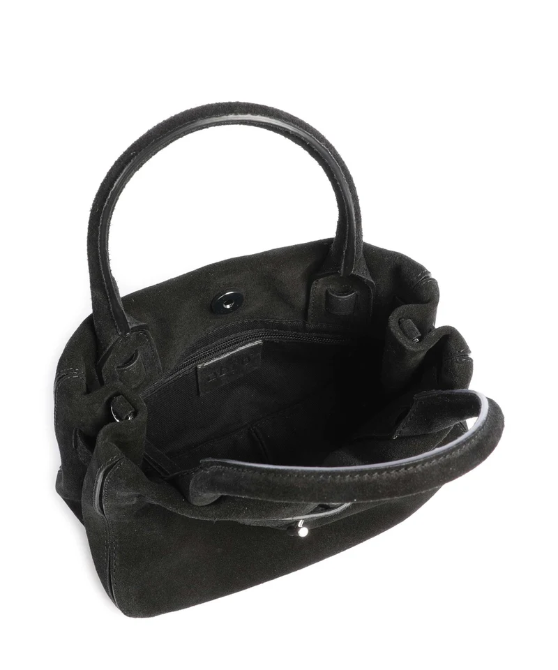 Abro Suede Jill Handtasche black/nickel