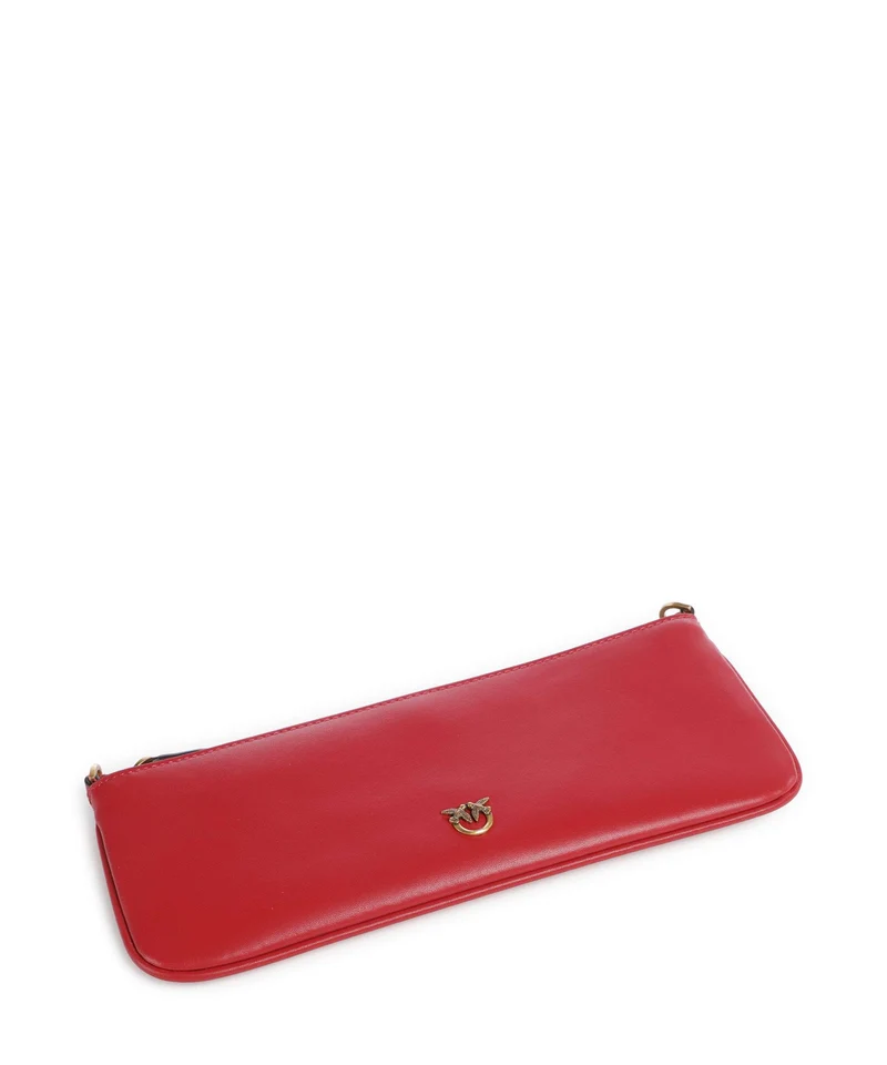 Pinko Flat Horizontal Schultertasche rosso rio/antique gold