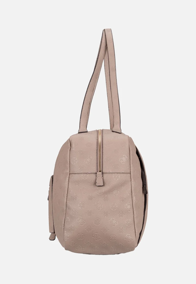 Devon 45024 Taupe Logo - Satchel