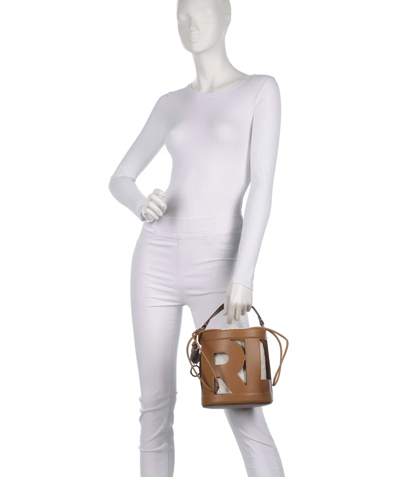 Karl Lagerfeld Ikon Monogram Bucket Handtasche diagonal cream monogram
