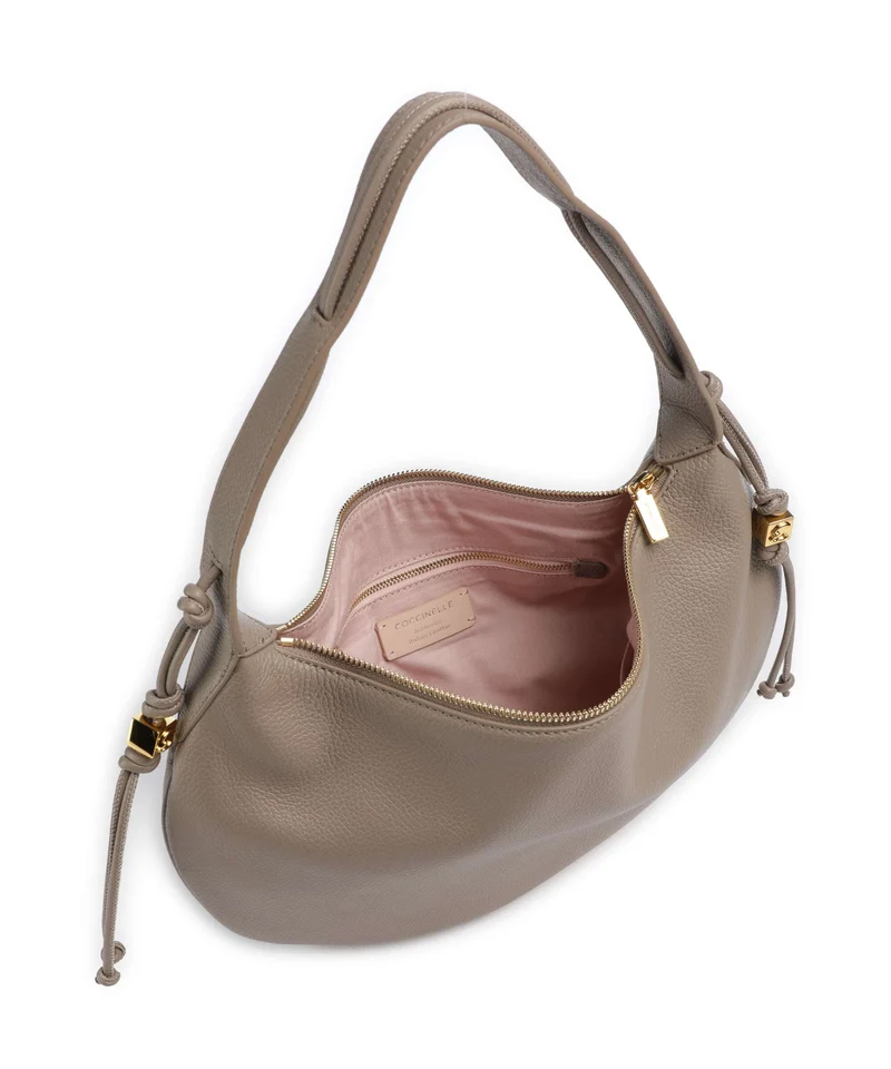 Coccinelle Thess Beuteltasche warm taupe