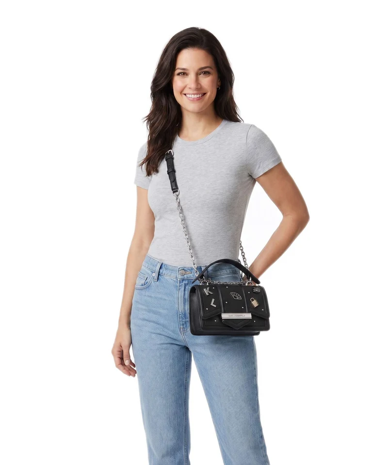 Karl Lagerfeld K/Nova Umhängetasche black embellishment