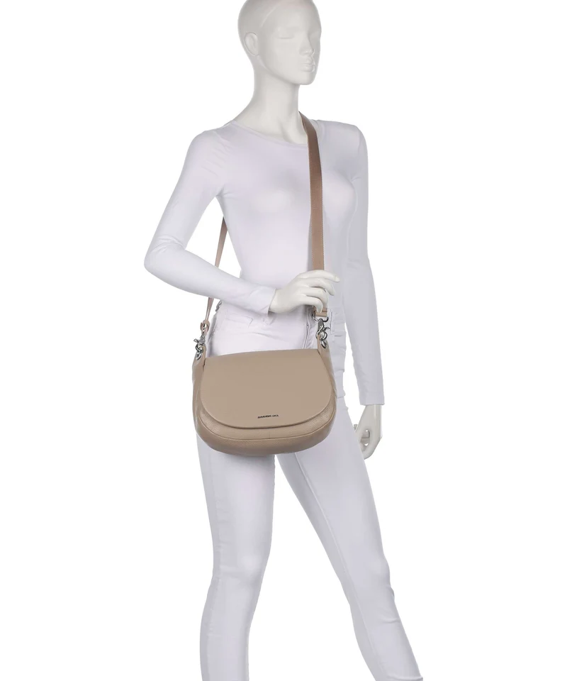 Mandarina Duck Mellow Leather Schultertasche warm taupe