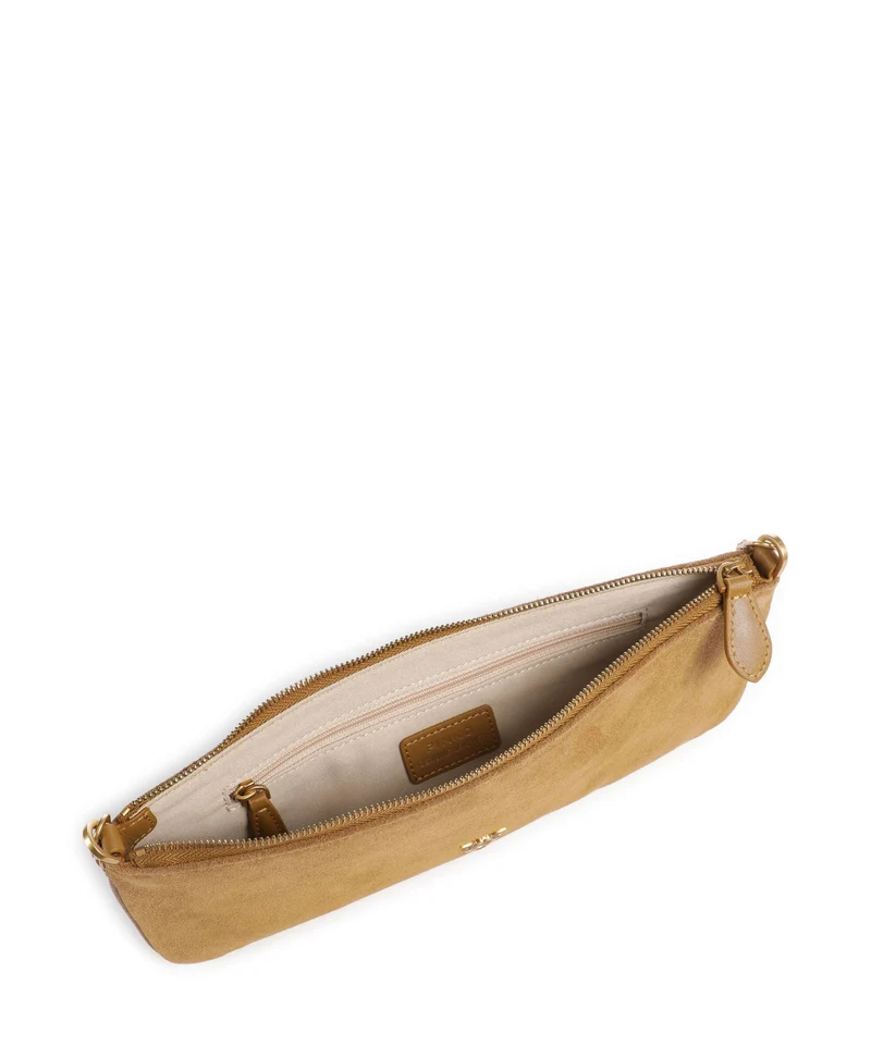 Pinko Flat Horizontal Schultertasche marrone dorato/antique gold