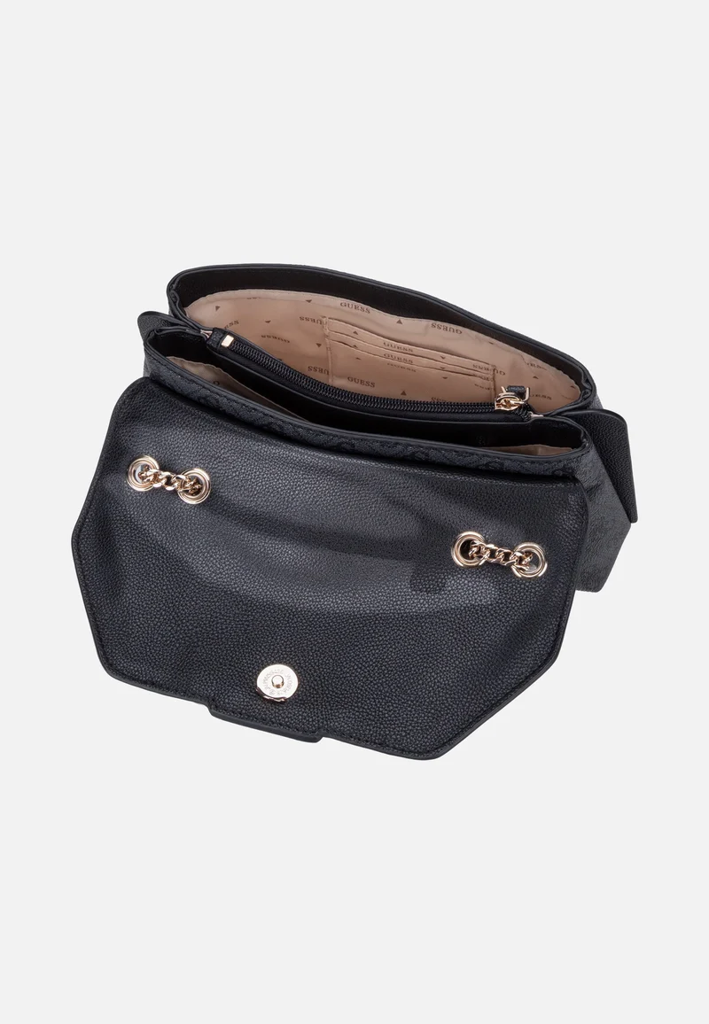 Lindsey Convertible Flap 49210 Coal Logo - Crossbody Bag