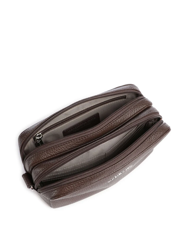 Mandarina Duck Mellow Leather Umhängetasche espresso