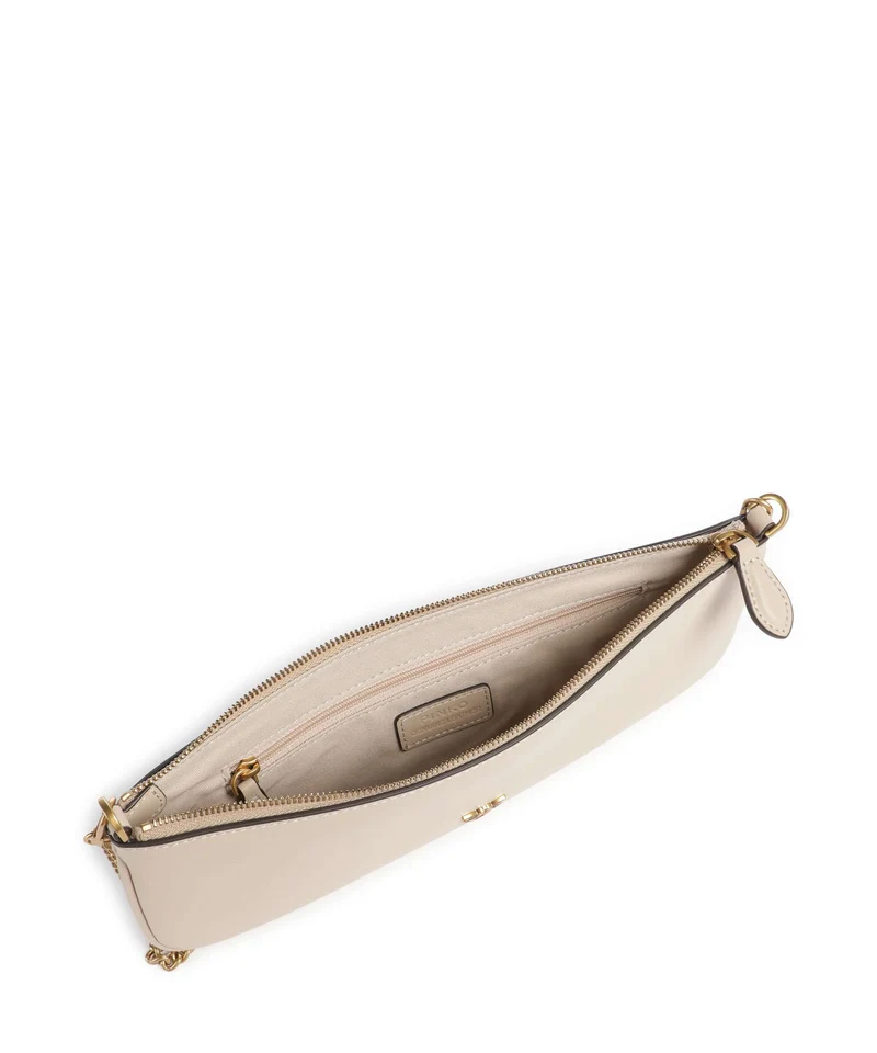 Pinko Flat Horizontal Schultertasche beige/grigio fumo/antique gold