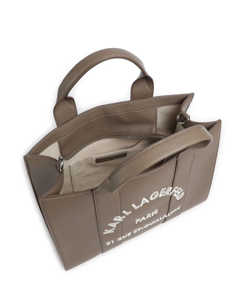 Karl Lagerfeld K/Rue St Guillaume Medium Handtasche dark taupe