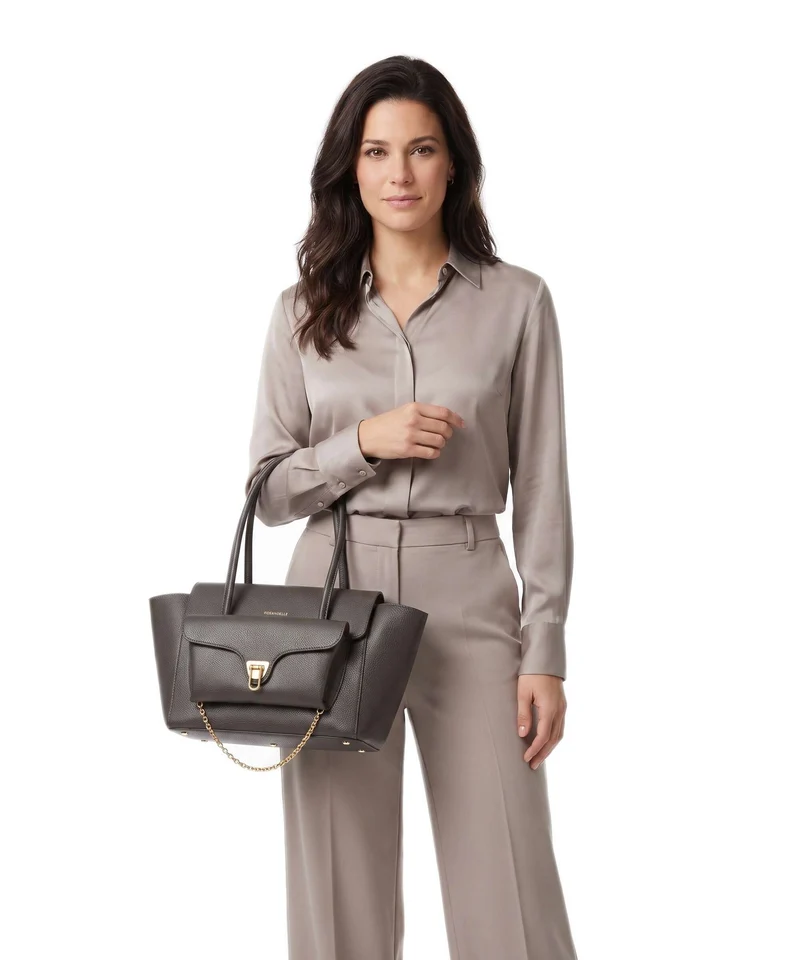 Coccinelle Beat Double Handtasche fango