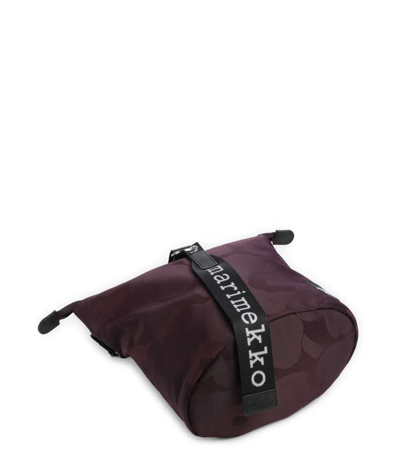 Marimekko Wear All Day Unikko Bucket Handtasche wine red/dark wine