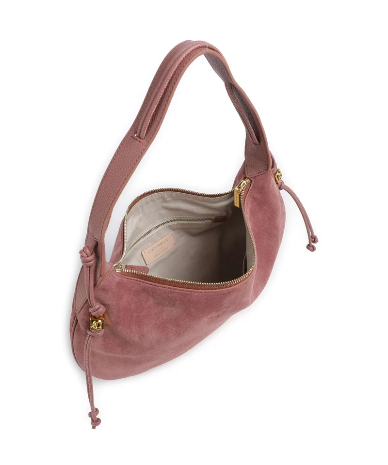Coccinelle Thess Suede Beuteltasche winter rose