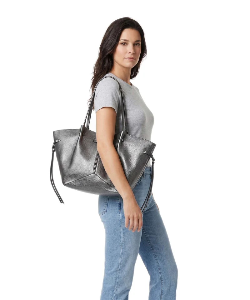 Karl Lagerfeld K/Pierced Medium Shopper gunmetal