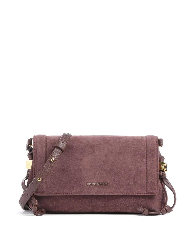 Coccinelle Thess Suede Umhängetasche berry