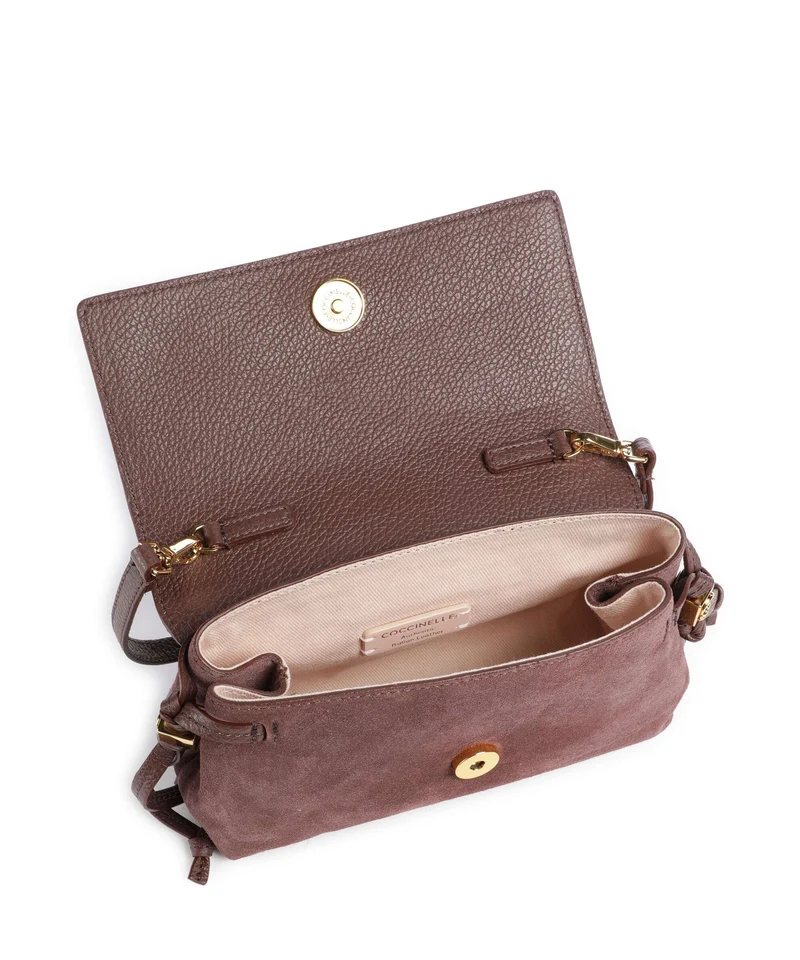 Coccinelle Thess Suede Umhängetasche berry