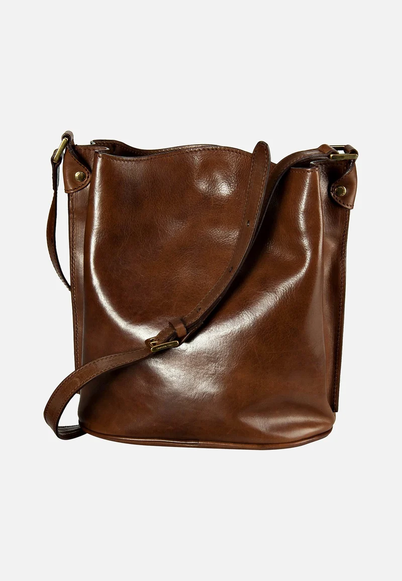 Story Donna Ledertasche Braun - Beuteltasche