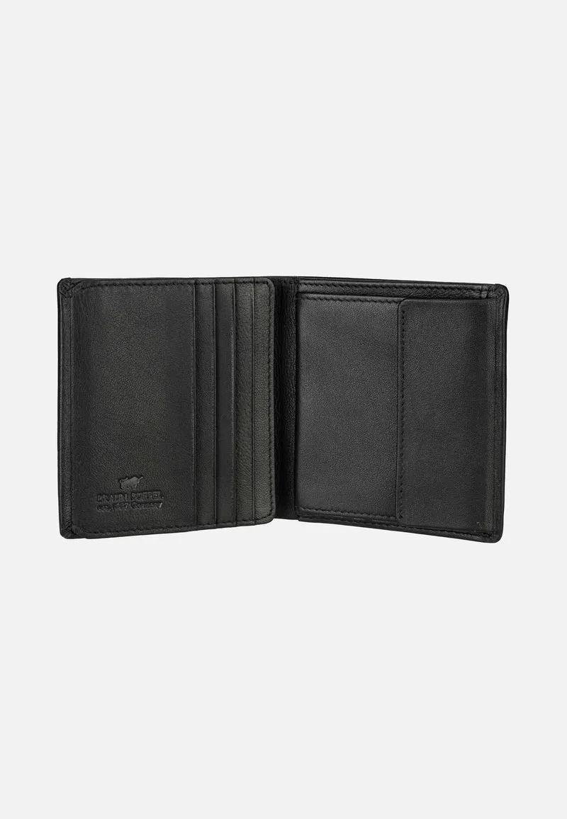 Hannes Coin Wallet Carré 8Cs Schwarz - Portemonnaie