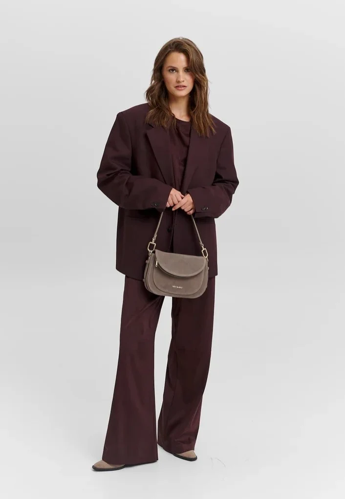 Big Sister Suede Mocha - Crossbody Bag