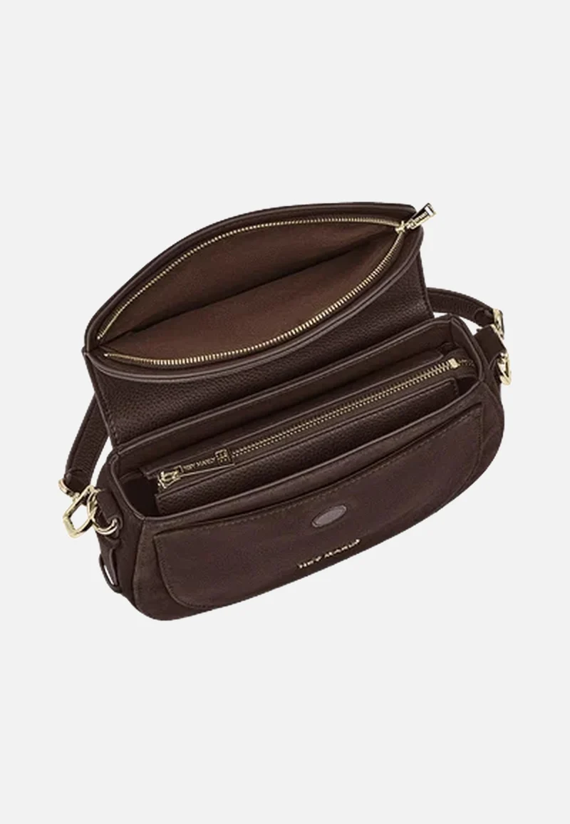 Big Sister Suede Coffee - Crossbody Bag