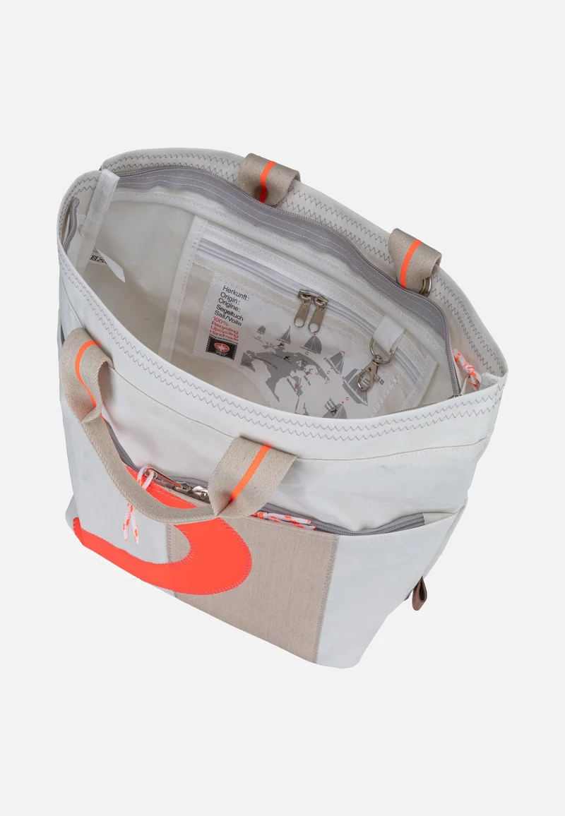 Kaje Weiss/Sand/Zahl Orange - Rucksack