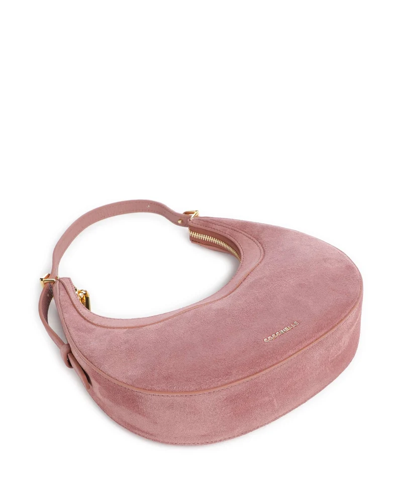 Coccinelle Whisper Suede Schultertasche winter rose
