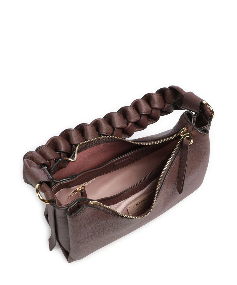Coccinelle Boheme Grana Double Schultertasche berry/winter rose