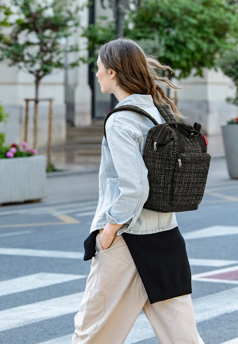 Allrounder R Bouclé Black - Rucksack