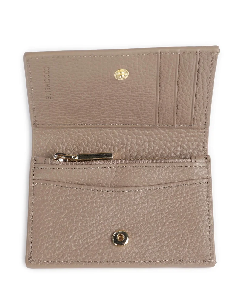 Coccinelle Metallic Soft Geldbörse warm taupe