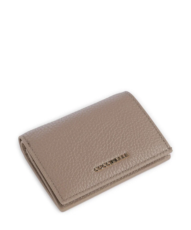 Coccinelle Metallic Soft Geldbörse warm taupe