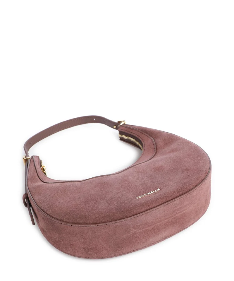 Coccinelle Whisper Suede Schultertasche berry