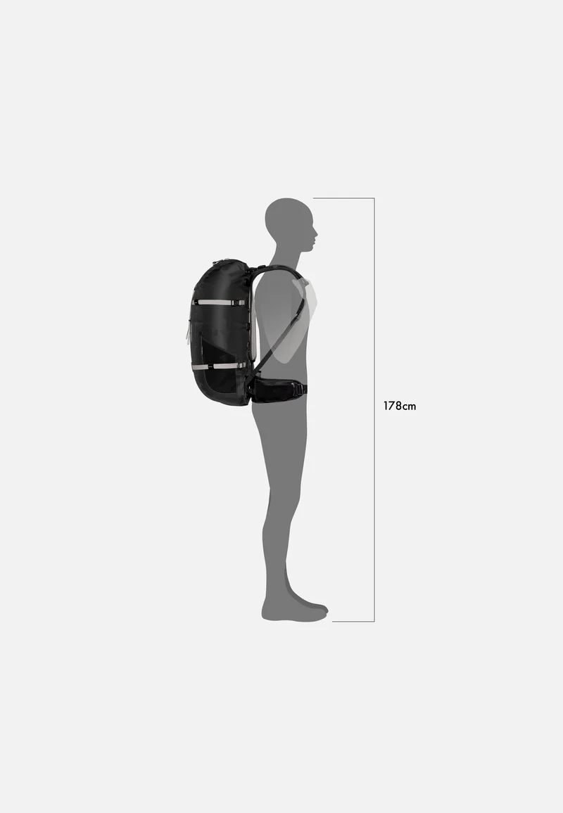 Atrack 35L Schwarz - Reiserucksack