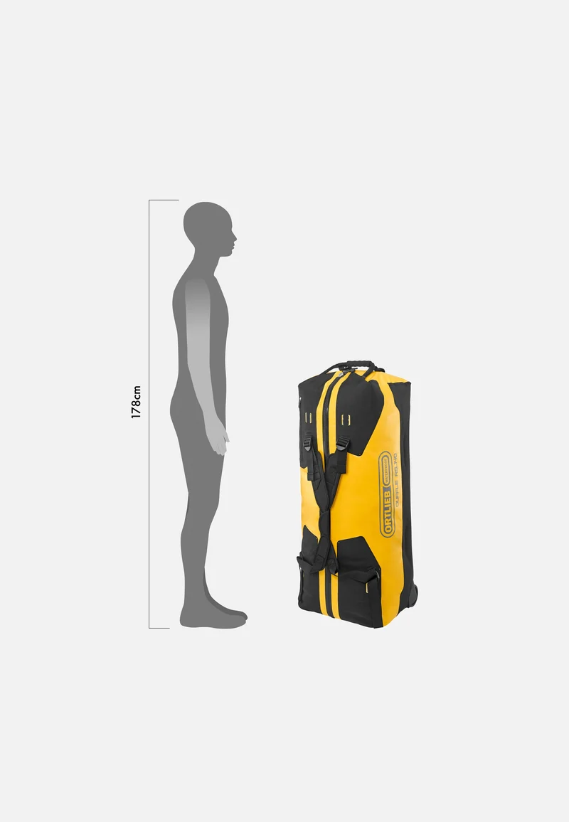 Duffle RS 140L Sonnengelb Schwarz - Reisetasche mit Rollen