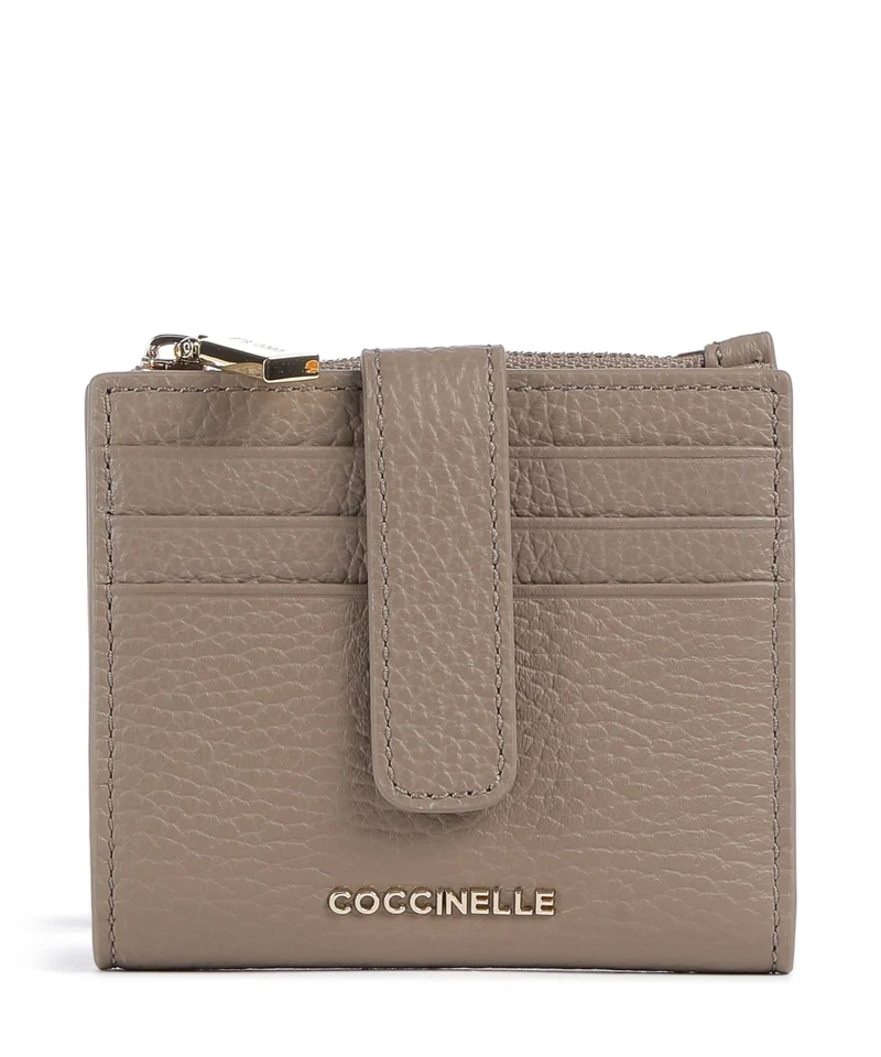 Coccinelle Metallic Soft Geldbörse warm taupe