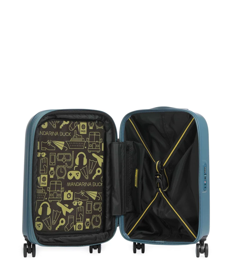Mandarina Duck Logoduck+ 4-Rollen Trolley tailor blue