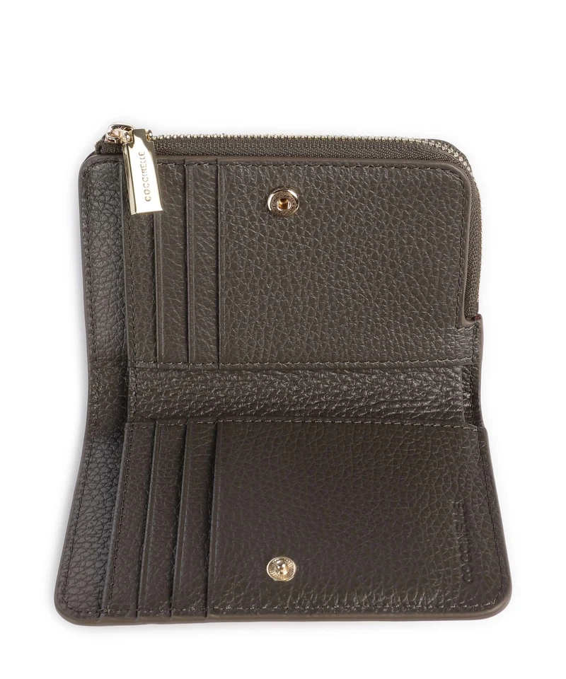 Coccinelle Metallic Soft Geldbörse fango