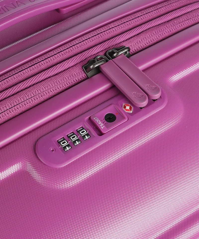 Mandarina Duck Logoduck+ 4-Rollen Trolley digital pink
