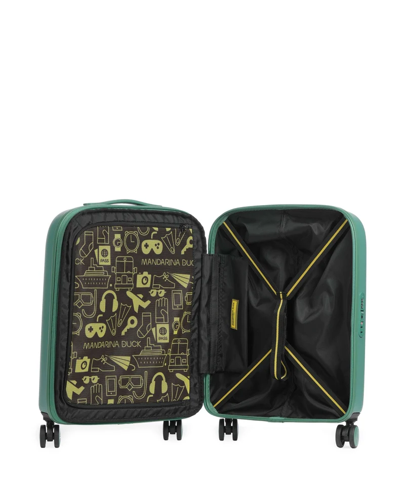 Mandarina Duck Logoduck+ 4-Rollen Trolley foliage green