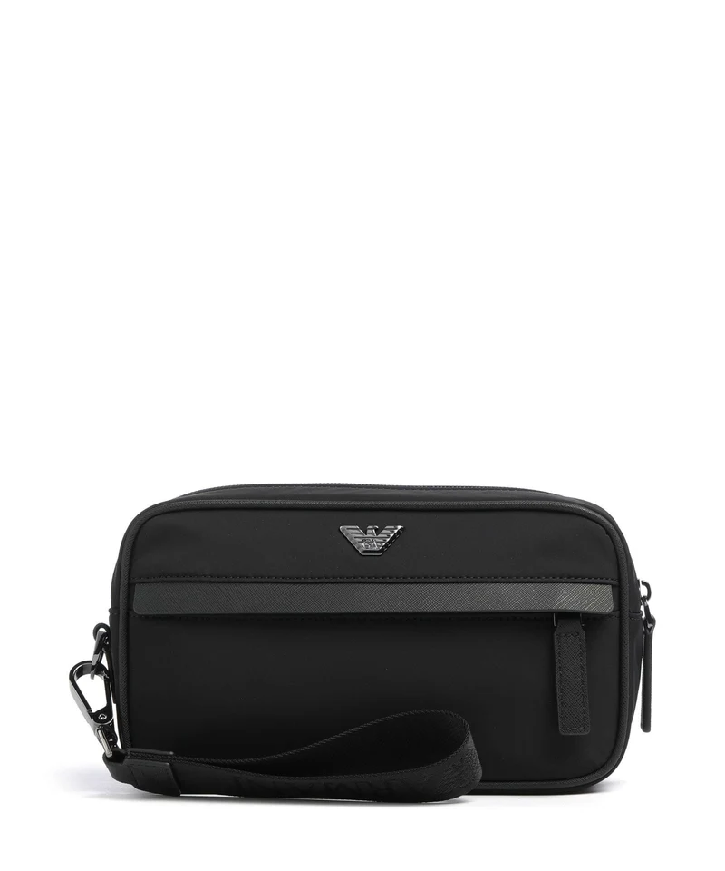 Emporio Armani Nylon Recycled Kulturbeutel black beauty