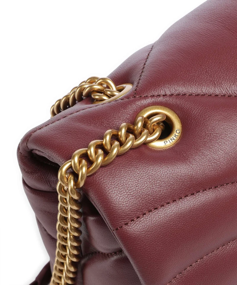 Pinko Love Puff Classic Schultertasche ribes intenso/antique gold
