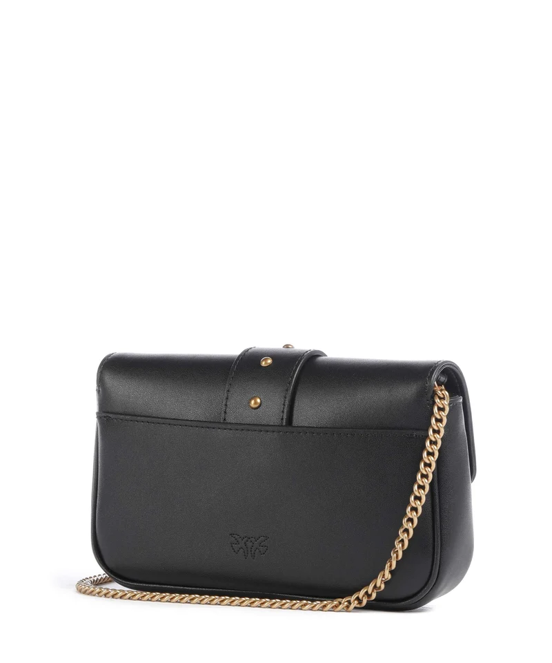 Pinko Love One Pocket New Buckle Umhängetasche nero/antique gold