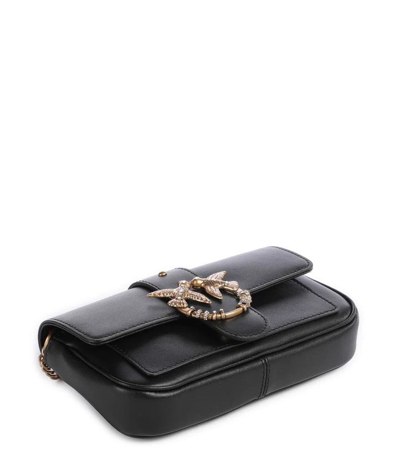 Pinko Love One Pocket New Buckle Umhängetasche nero/antique gold