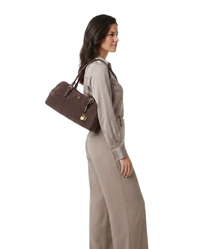 Lauren Ralph Lauren Marcy Large Schultertasche chestnut brown