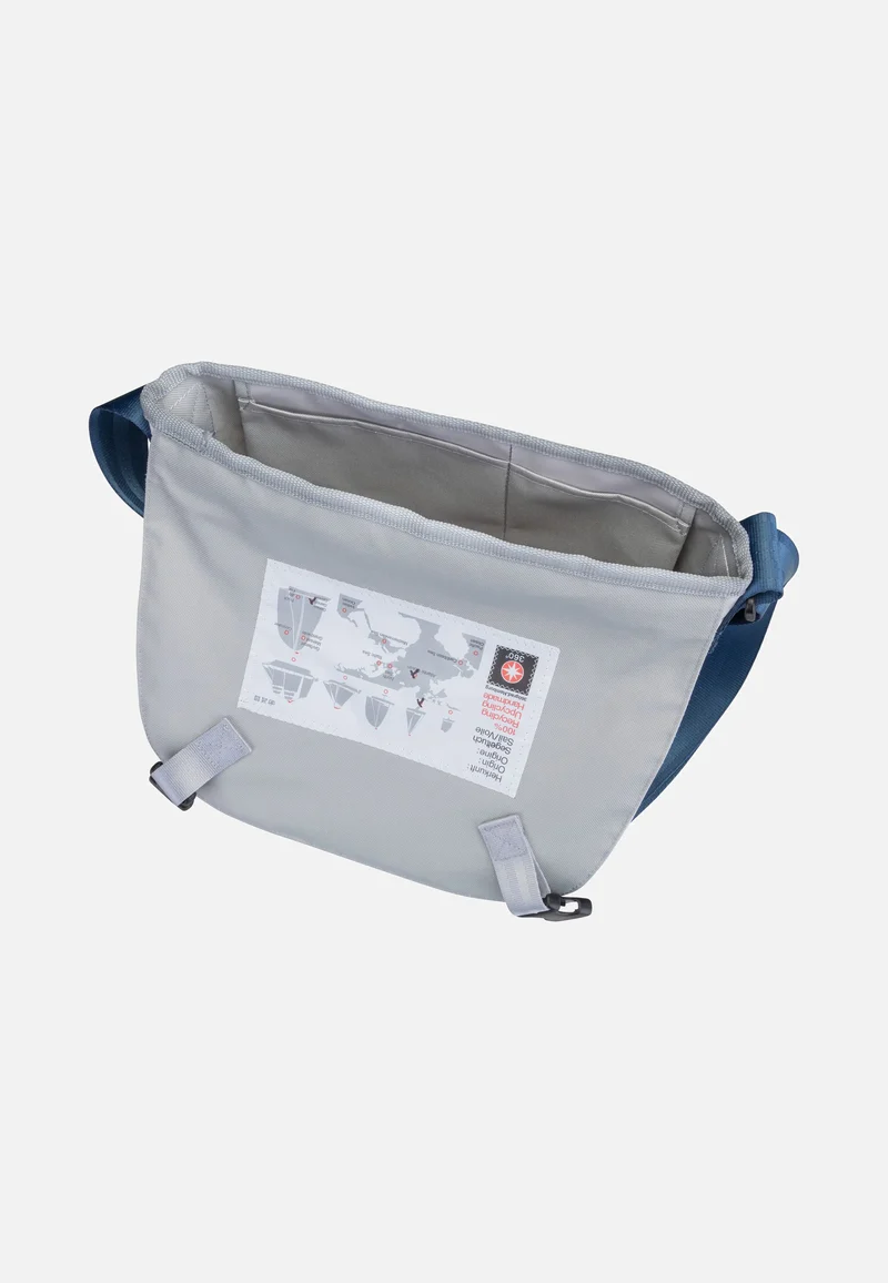 Törn Weiß/Streifen Blau/Zahl Grau - Messenger Bag