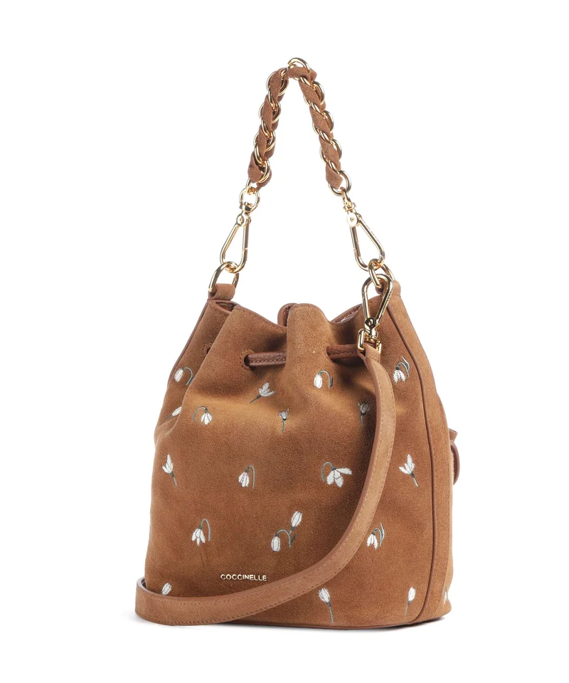 Coccinelle Beat Generation Bucket Handtasche cognac
