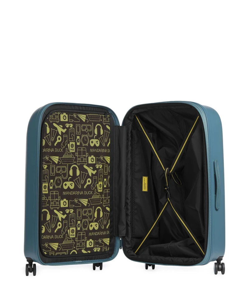 Mandarina Duck Logoduck+ 4-Rollen Trolley tailor blue