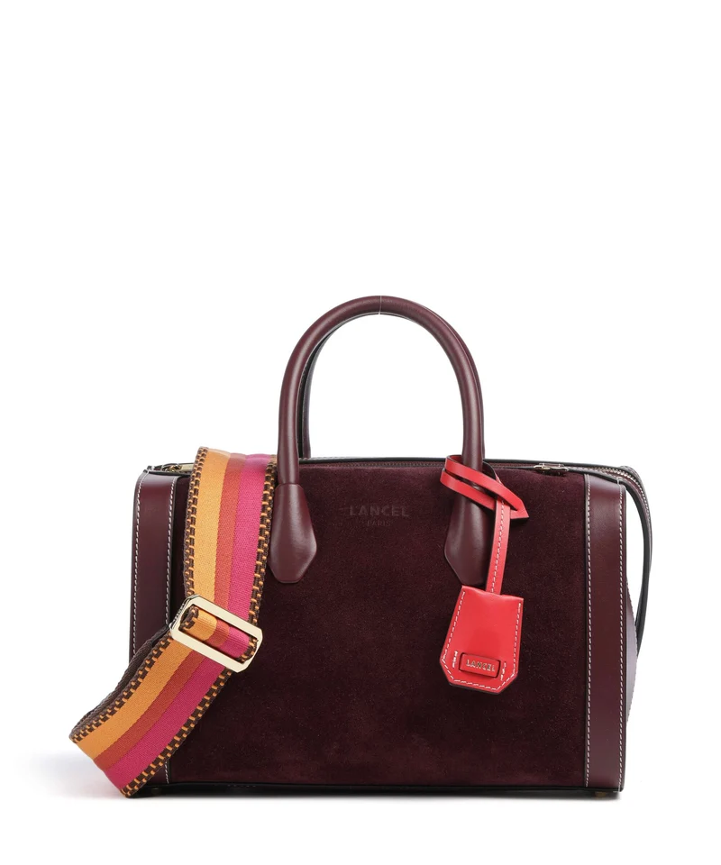 Lancel BCBG Bowling M Handtasche cassis