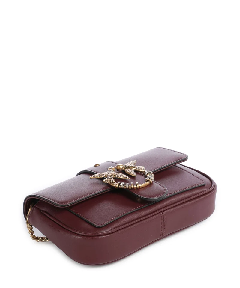 Pinko Love One Pocket New Buckle Umhängetasche ribes intenso/antique gold